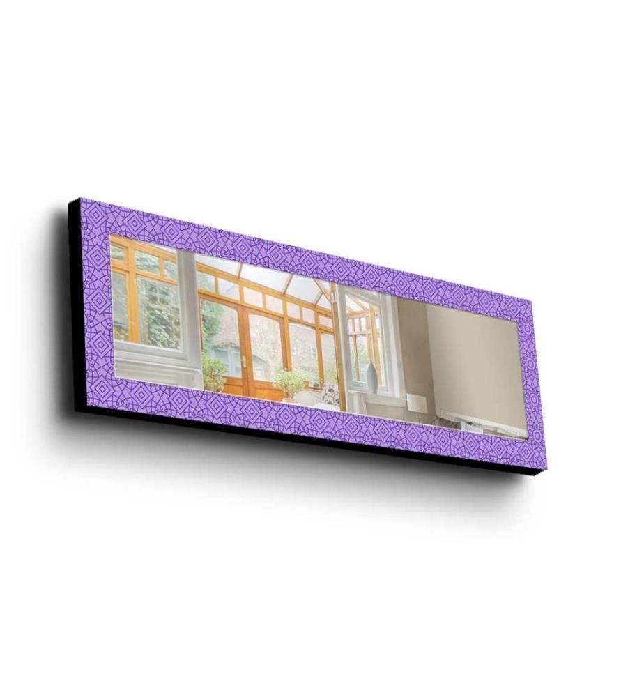 Dekorativer Spiegel, Multicolor, Spiegel, Echt, , Kiefernholzrahmen