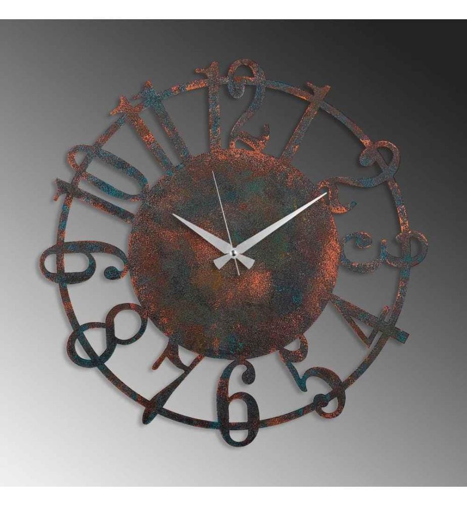 Dekorative Wanduhr aus Metall, Multicolor, Metall