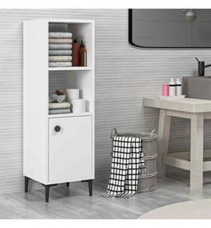 Mehrzweckschrank, weiss, melaminbeschichtete Spanplatte