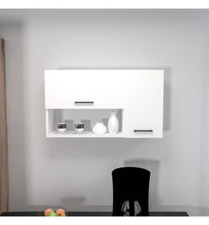 Mehrzweckschrank, weiss, melaminbeschichtete Spanplatte