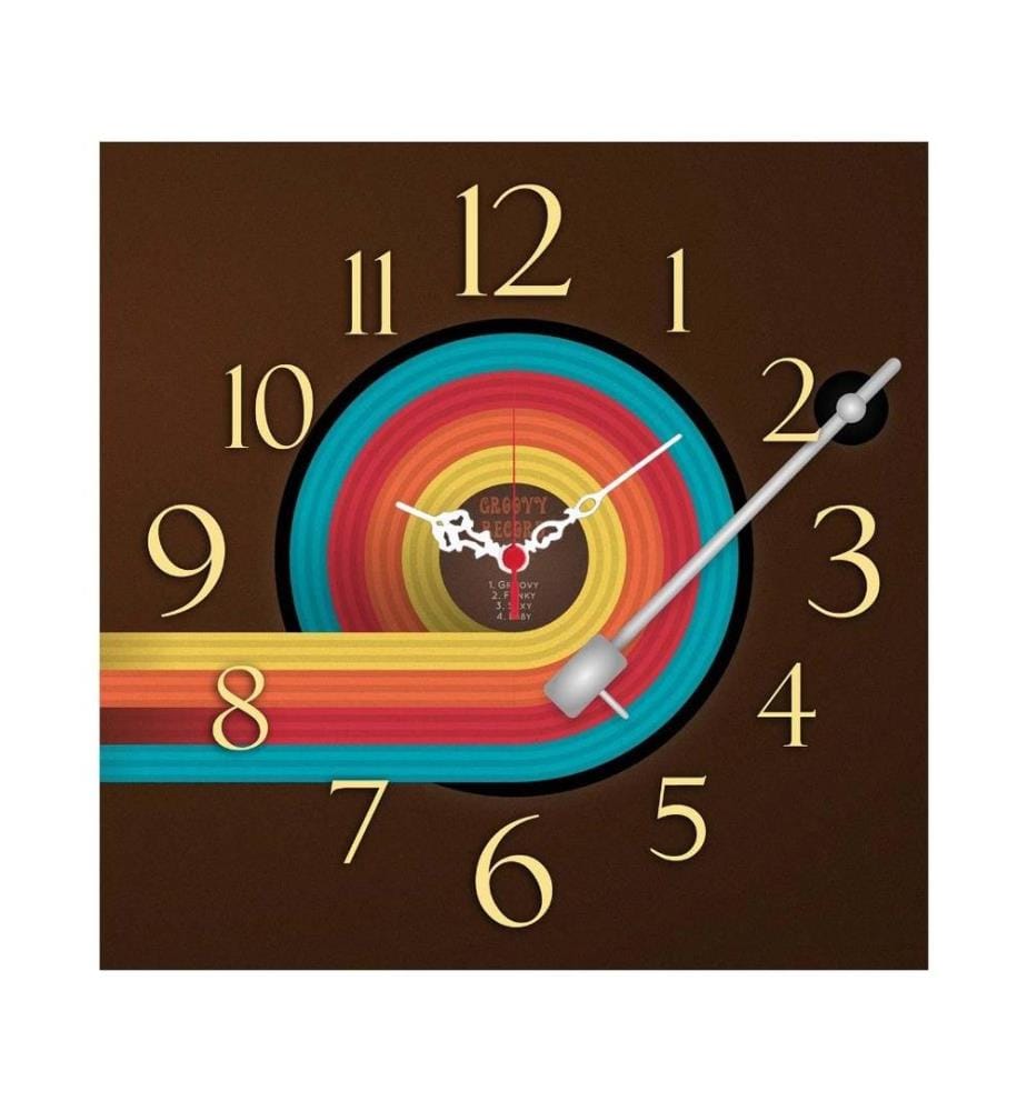 Dekorative MDF-Uhr, Multicolor, Mdf