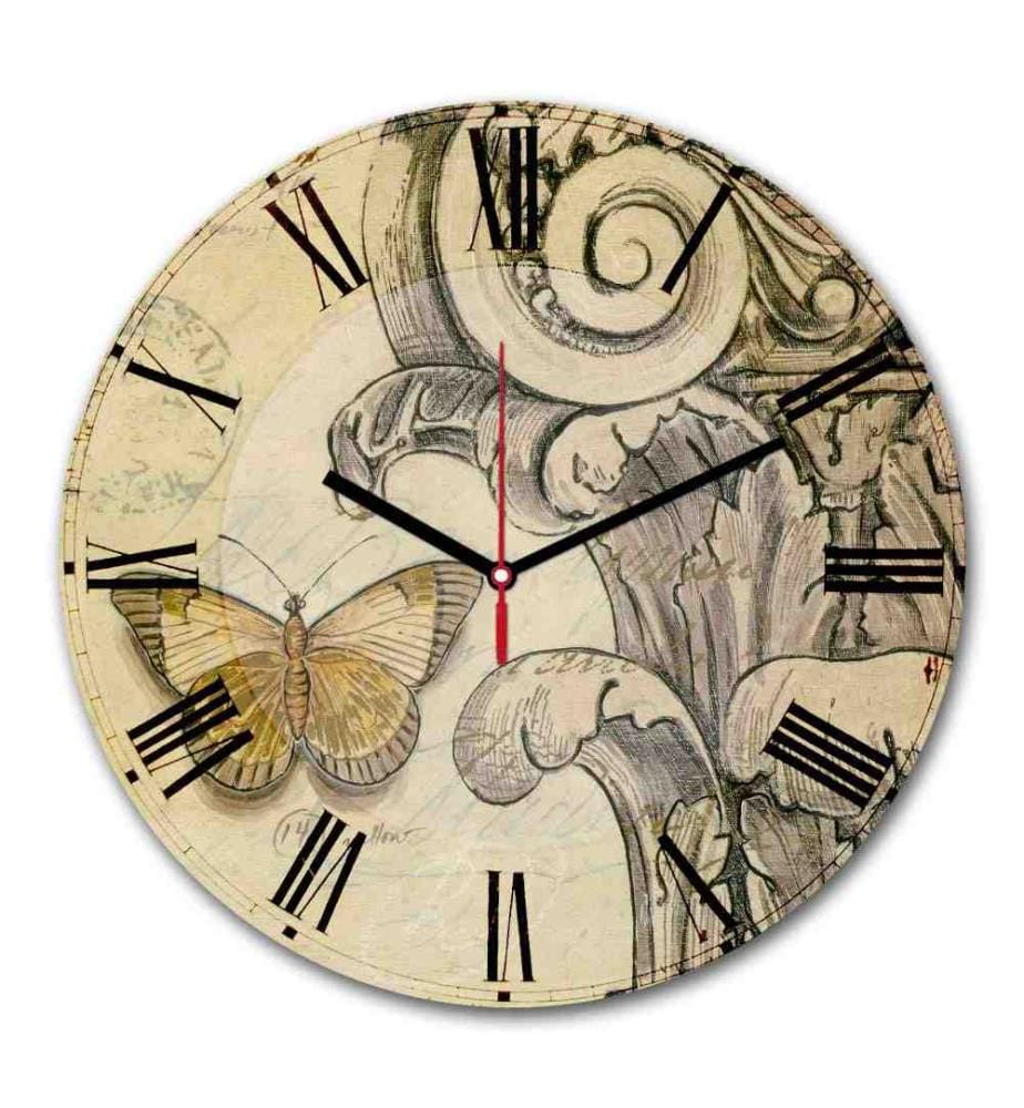 Dekorative MDF-Uhr, Multicolor, Mdf