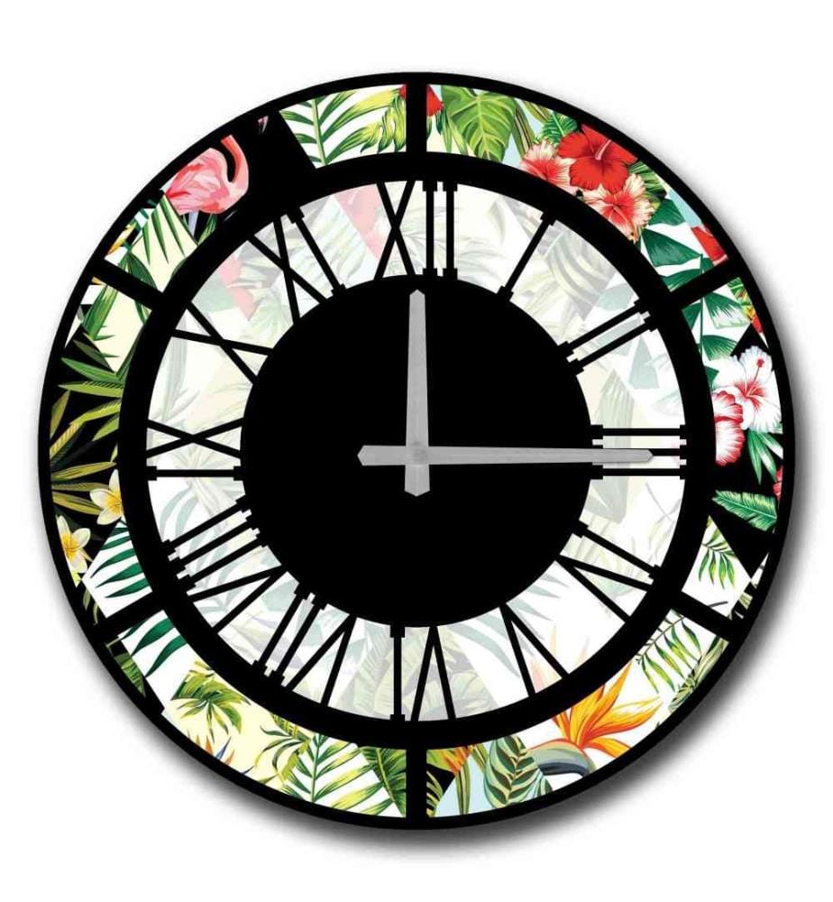 Dekorative MDF-Uhr, Multicolor, Mdf