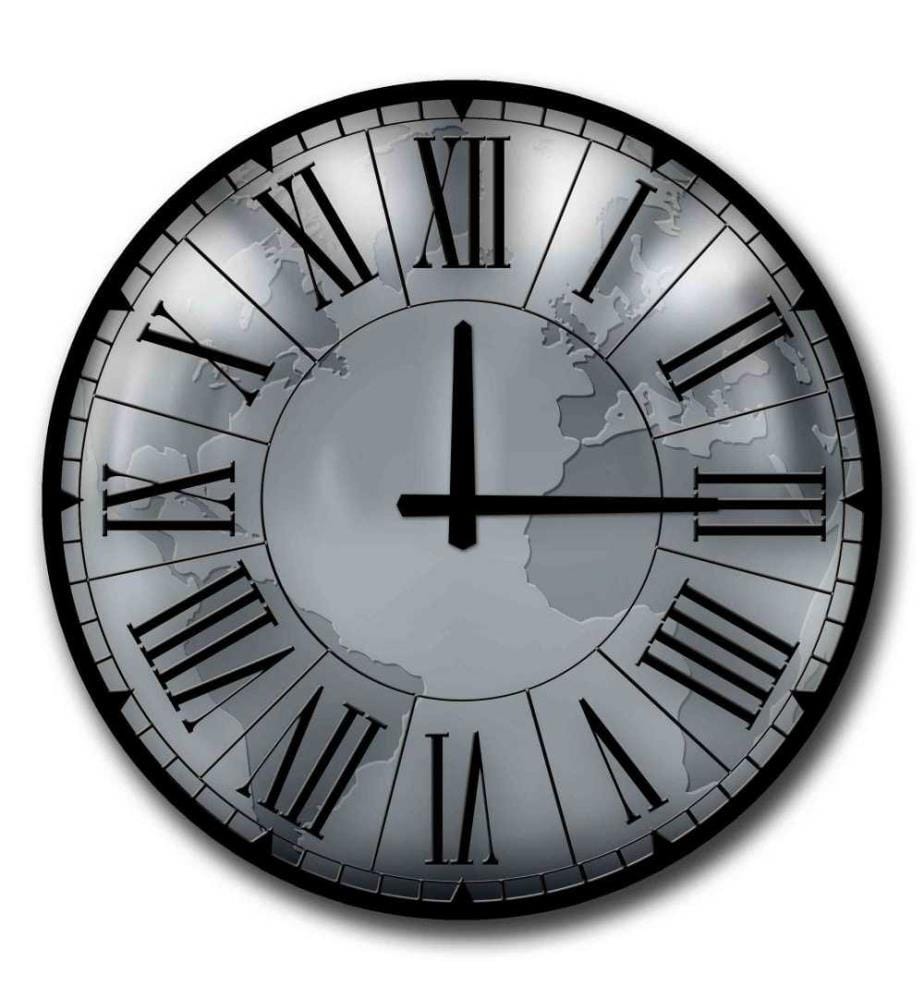 Dekorative MDF-Uhr, Multicolor, Mdf