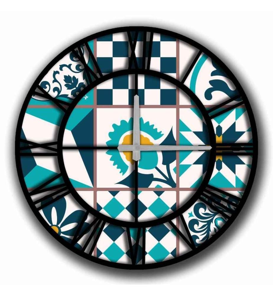 Dekorative MDF-Uhr, Multicolor, Mdf