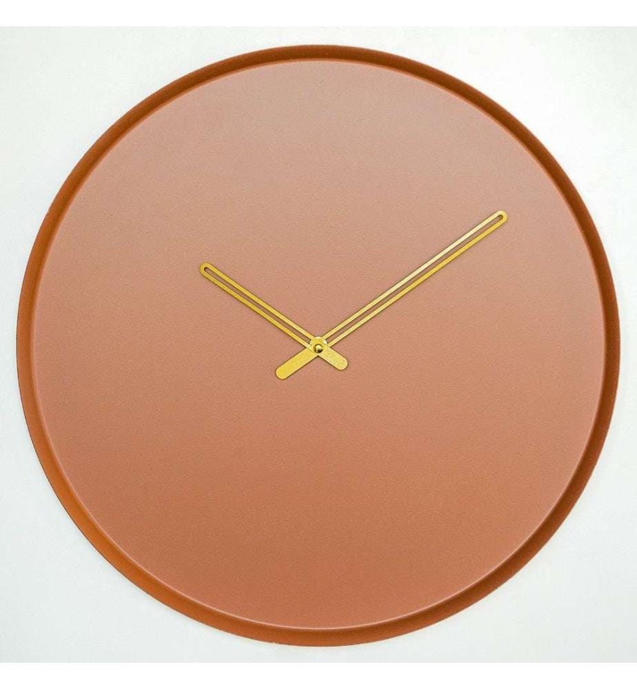 Dekorative Wanduhr aus Metall, Rot, Stahl