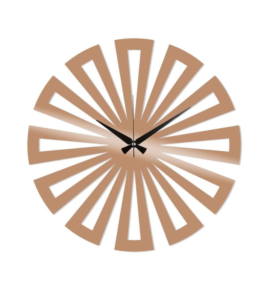 Dekorative Wanduhr aus Metall, Kupfer, Metall