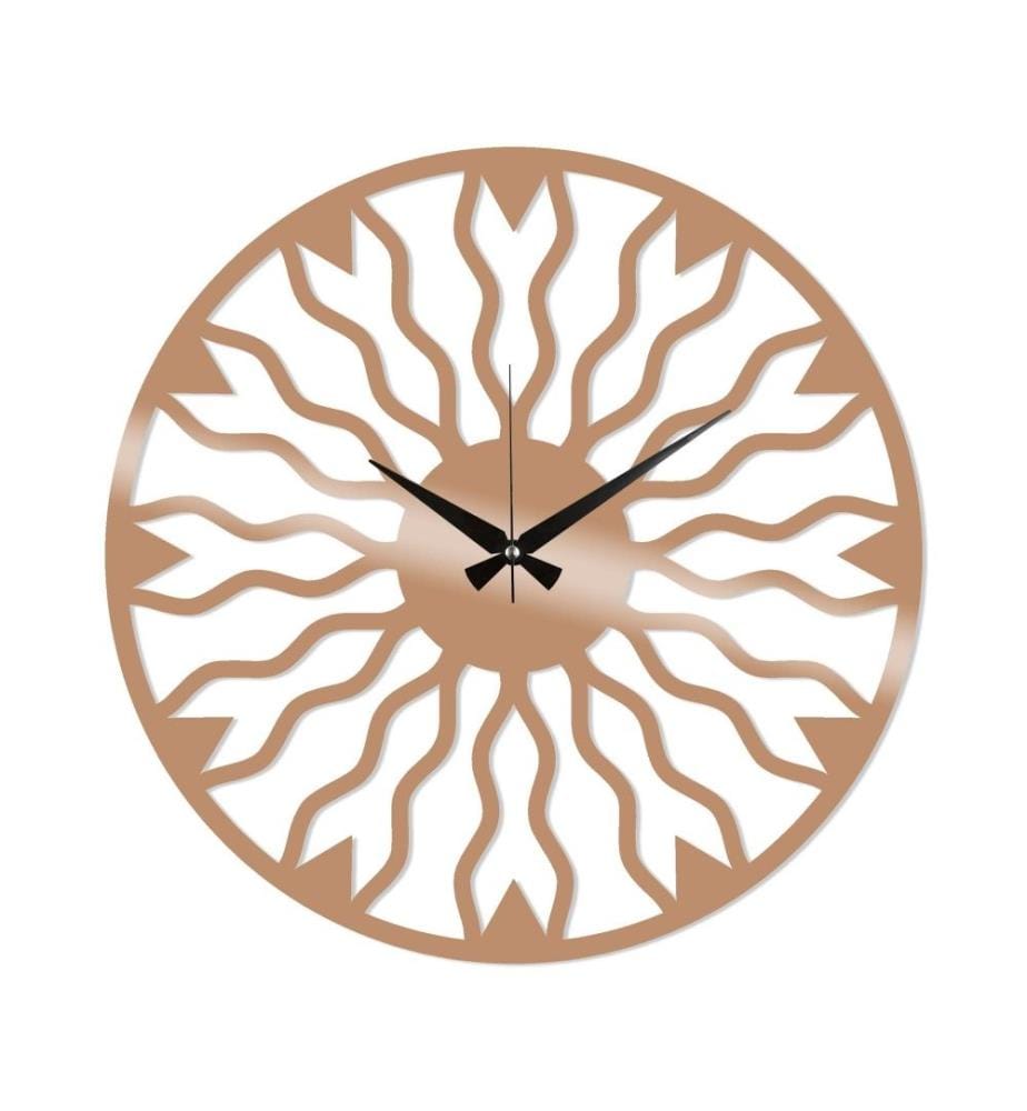 Dekorative Wanduhr aus Metall, Kupfer, Metall