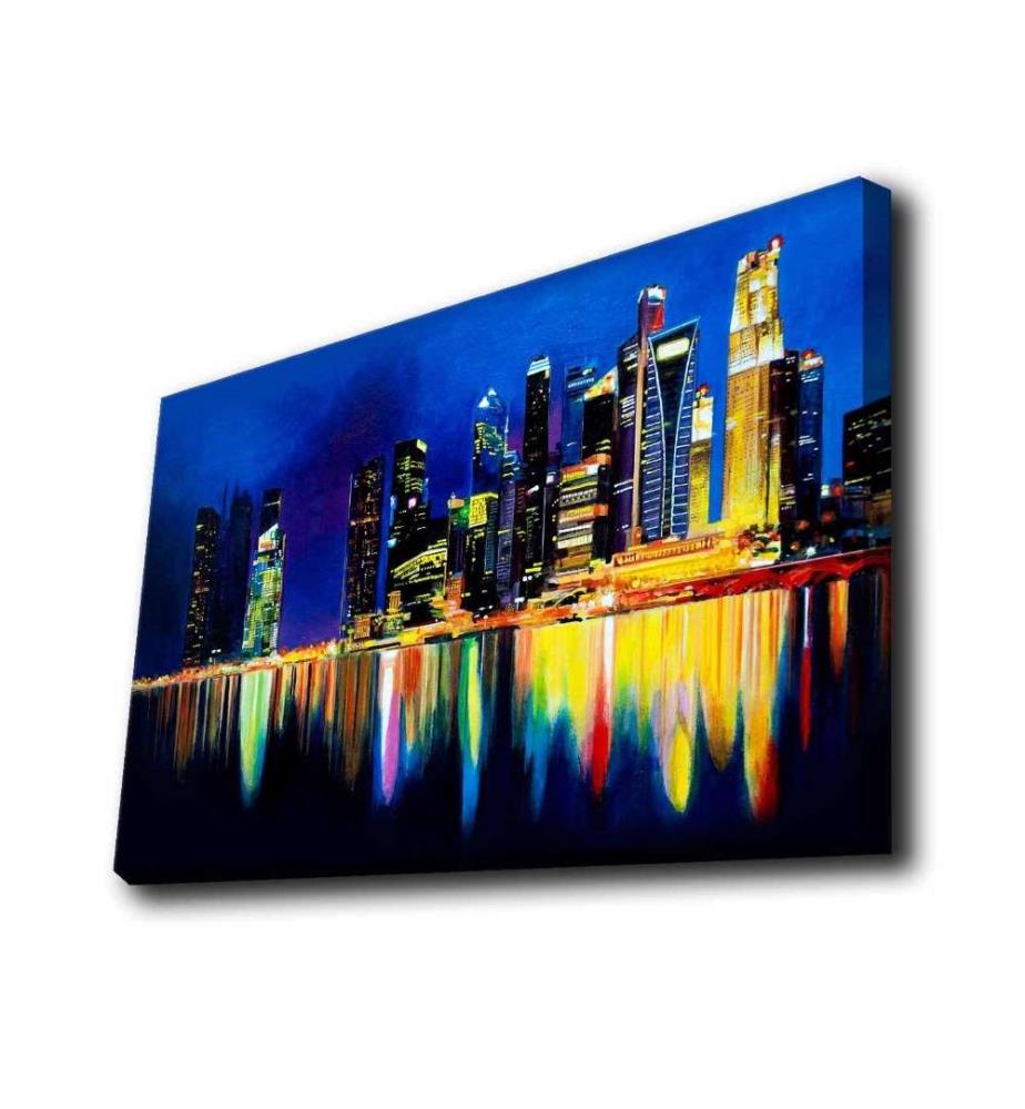 Dekorative Leinwandbilder mit Led-Beleuchtung, Multicolor, Polyester-Leinwand
