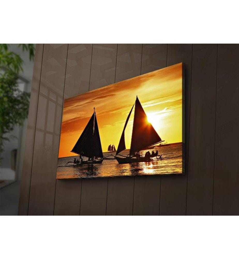 Dekorative Led beleuchtet Leinwand Gemälde, Multicolor, Wildleder Leinwand