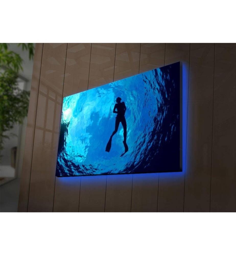 Dekorative Led beleuchtet Leinwand Gemälde, Multicolor, Wildleder Leinwand