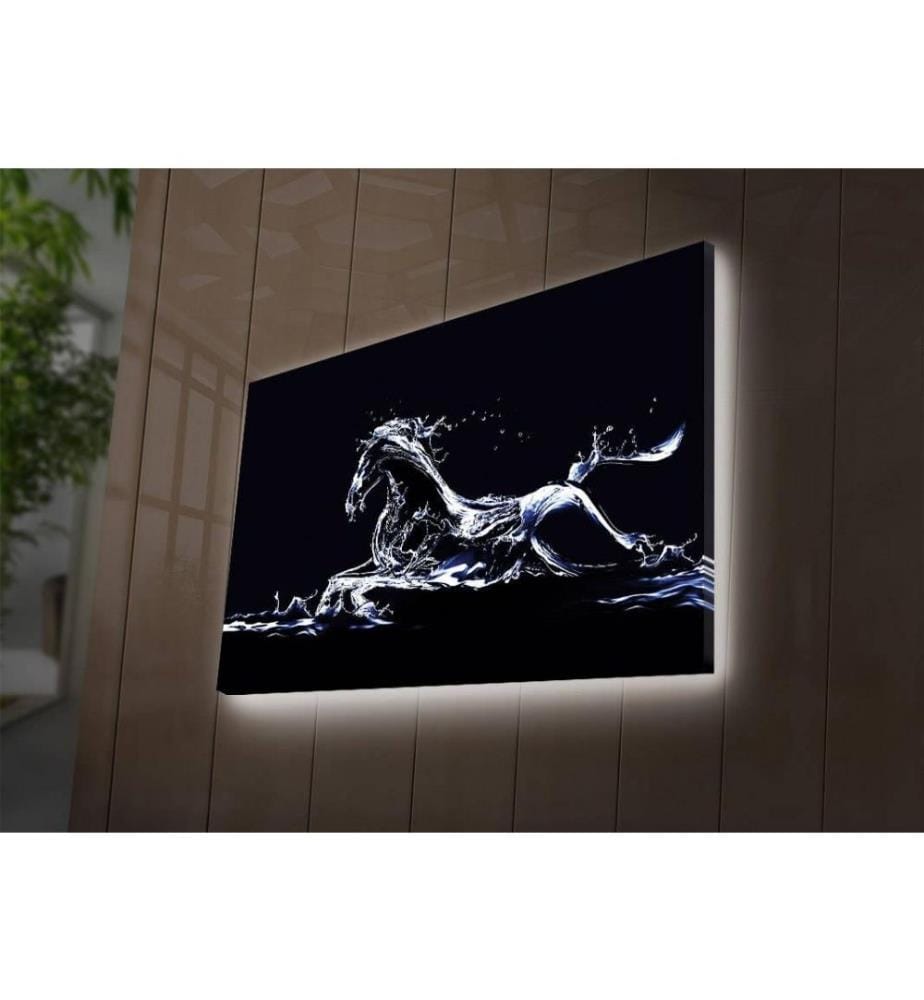 Dekorative Led beleuchtet Leinwand Gemälde, Multicolor, Wildleder Leinwand