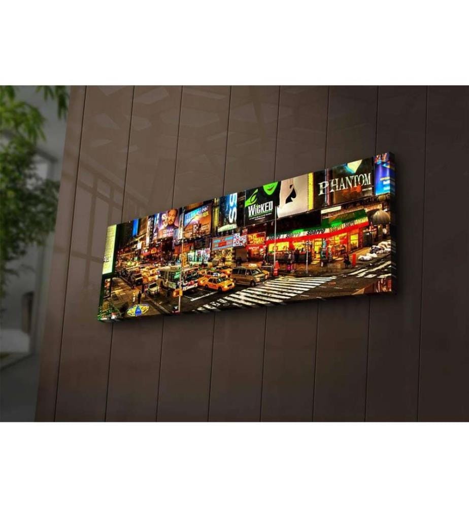 Dekorative Led beleuchtet Leinwand Gemälde, Multicolor, Wildleder Leinwand