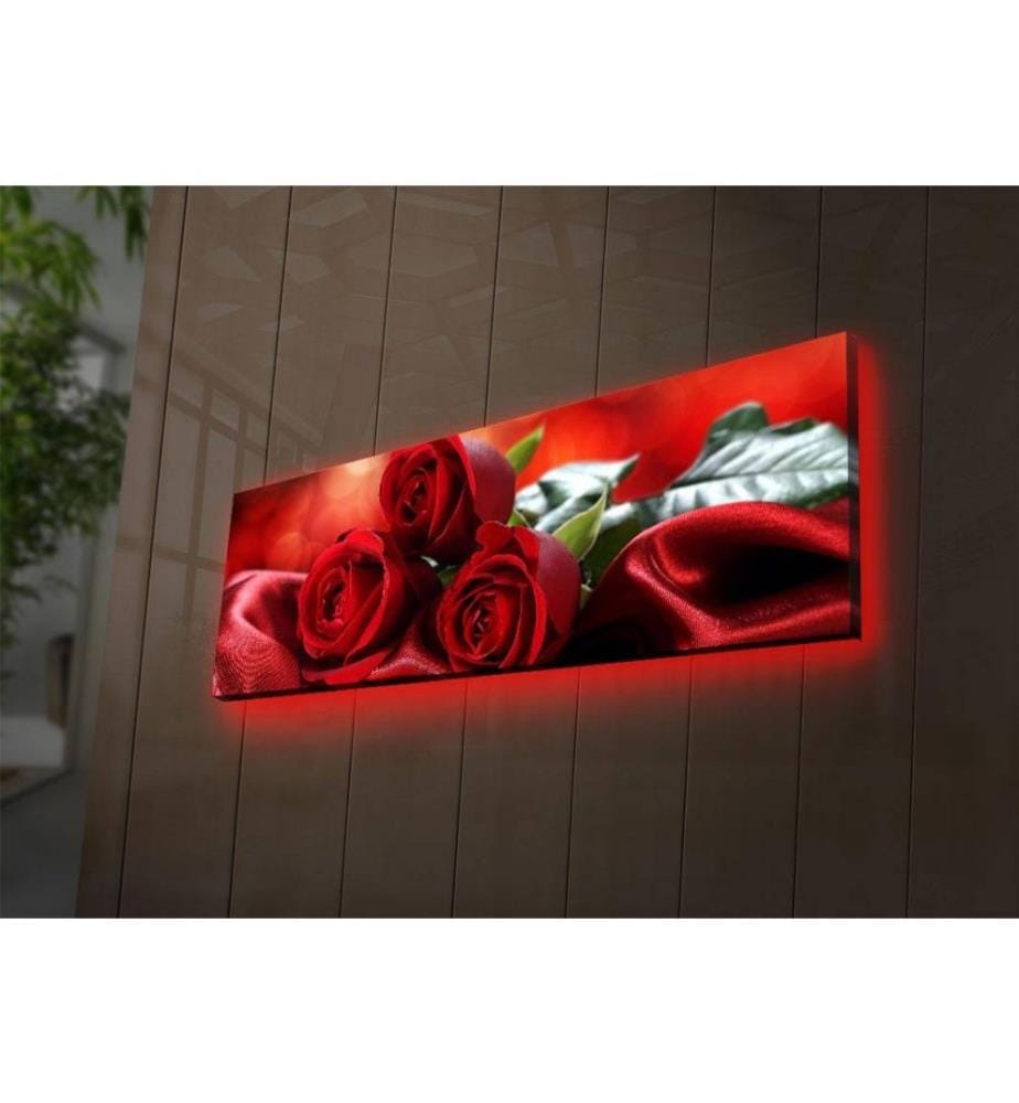 Dekorative Led beleuchtet Leinwand Gemälde, Multicolor, Wildleder Leinwand