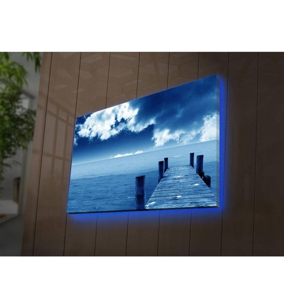 Dekorative Led beleuchtet Leinwand Gemälde, Multicolor, Wildleder Leinwand