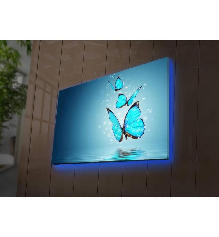 Dekorative Led beleuchtet Leinwand Gemälde, Multicolor, Wildleder Leinwand