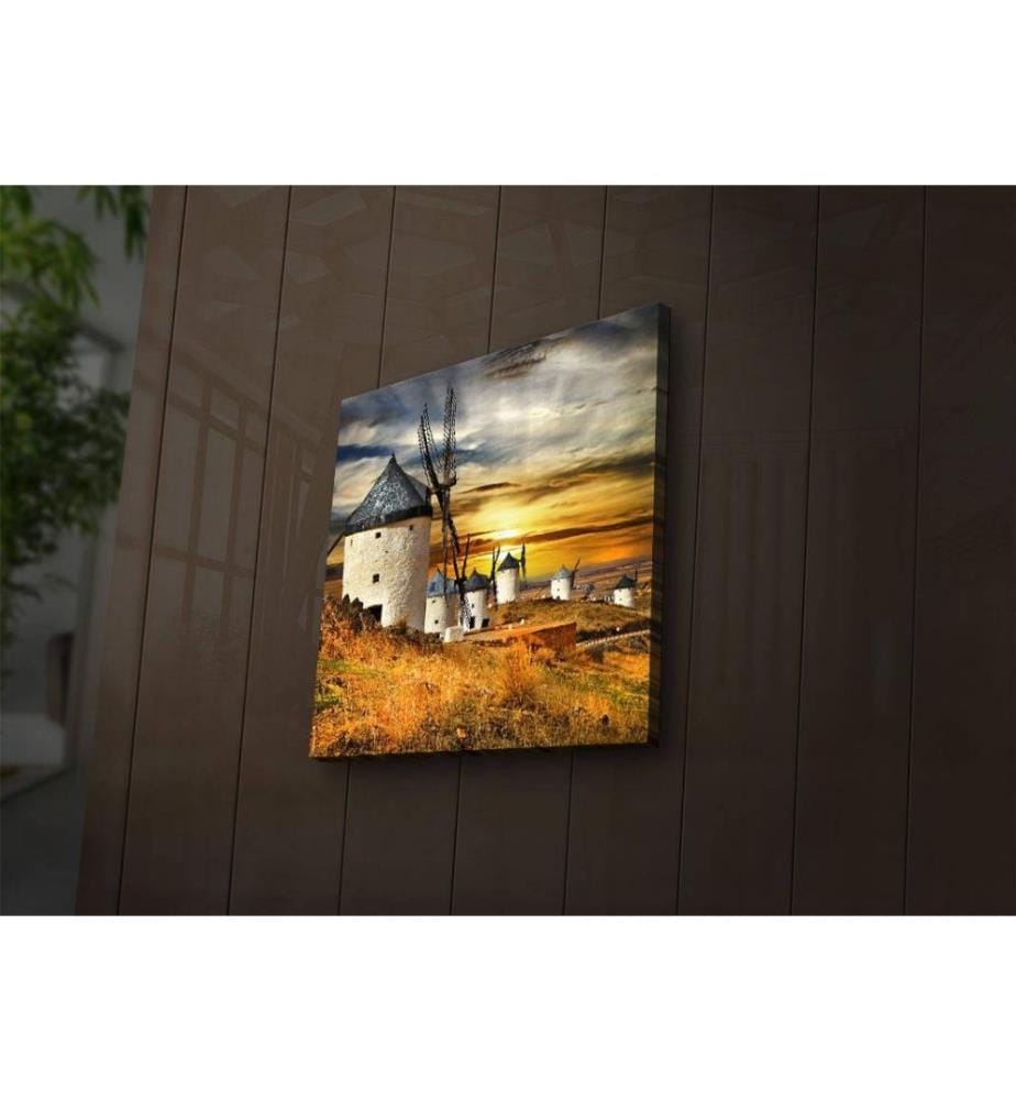 Dekorative Led beleuchtet Leinwand Gemälde, Multicolor, Wildleder Leinwand