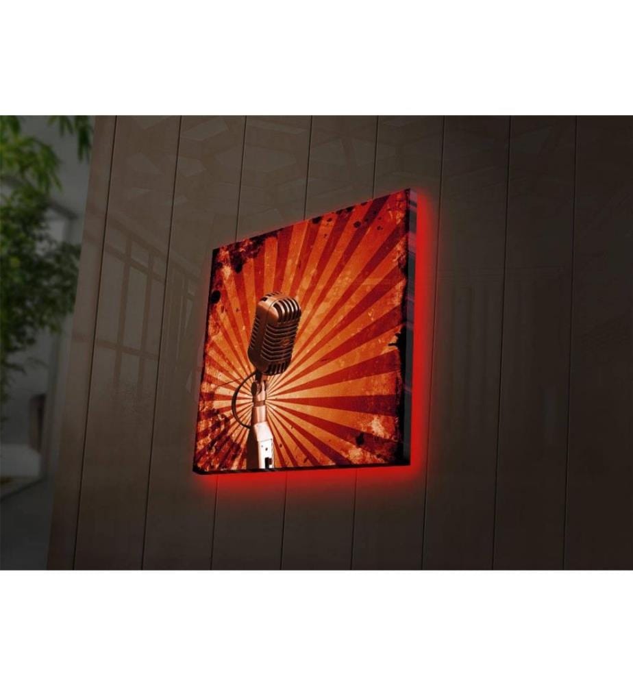 Dekorative Led beleuchtet Leinwand Gemälde, Multicolor, Wildleder Leinwand