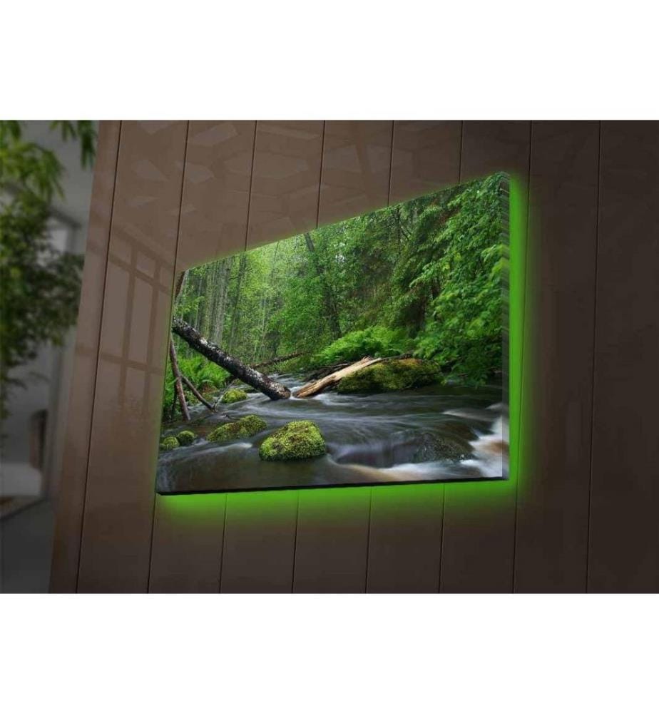 Dekorative Led beleuchtet Leinwand Gemälde, Multicolor, Wildleder Leinwand
