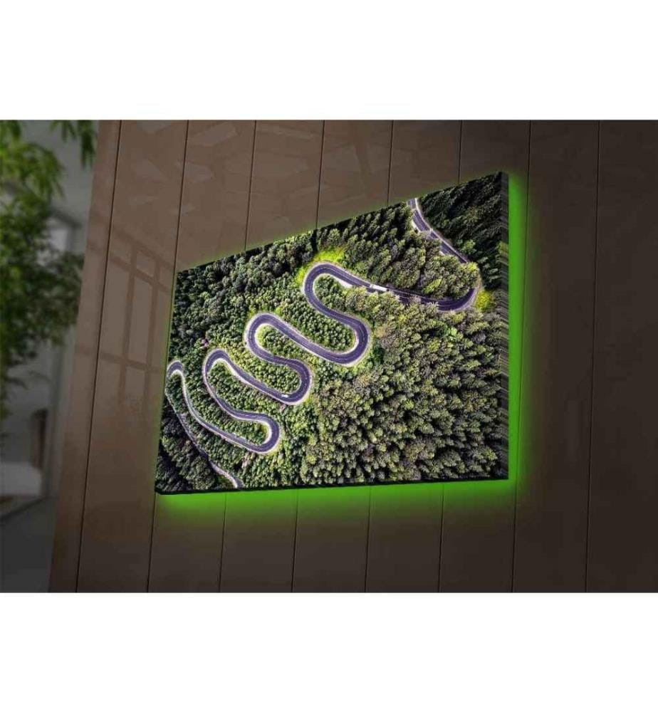 Dekorative Led beleuchtet Leinwand Gemälde, Multicolor, Wildleder Leinwand