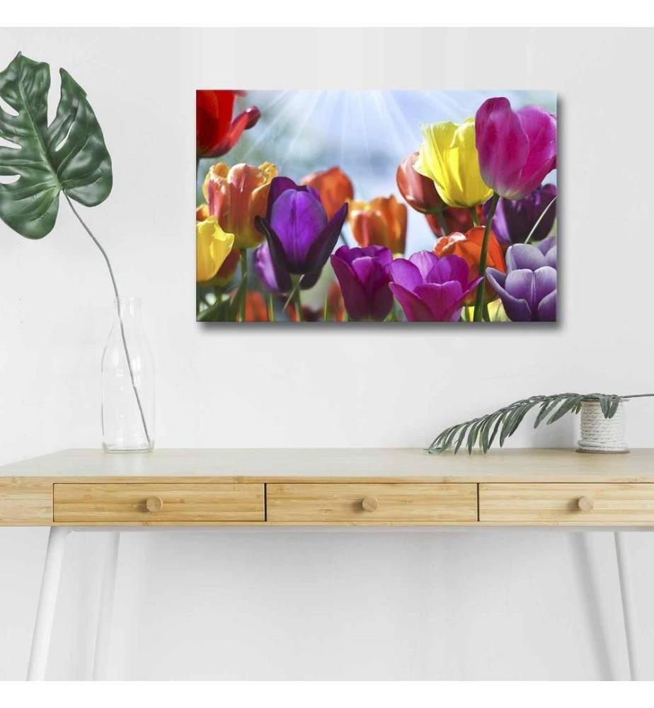 Dekorative Led beleuchtet Leinwand Gemälde, Multicolor, Wildleder Leinwand