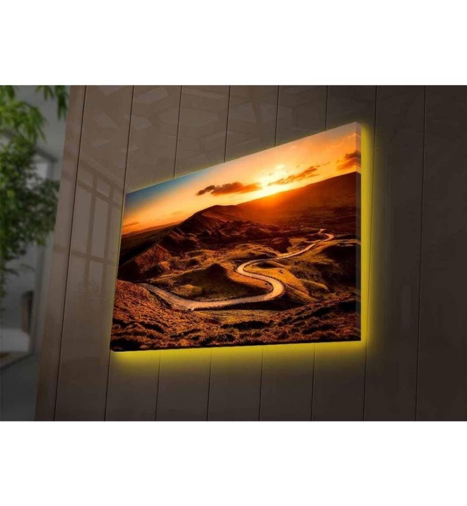 Dekorative Led beleuchtet Leinwand Gemälde, Multicolor, Wildleder Leinwand