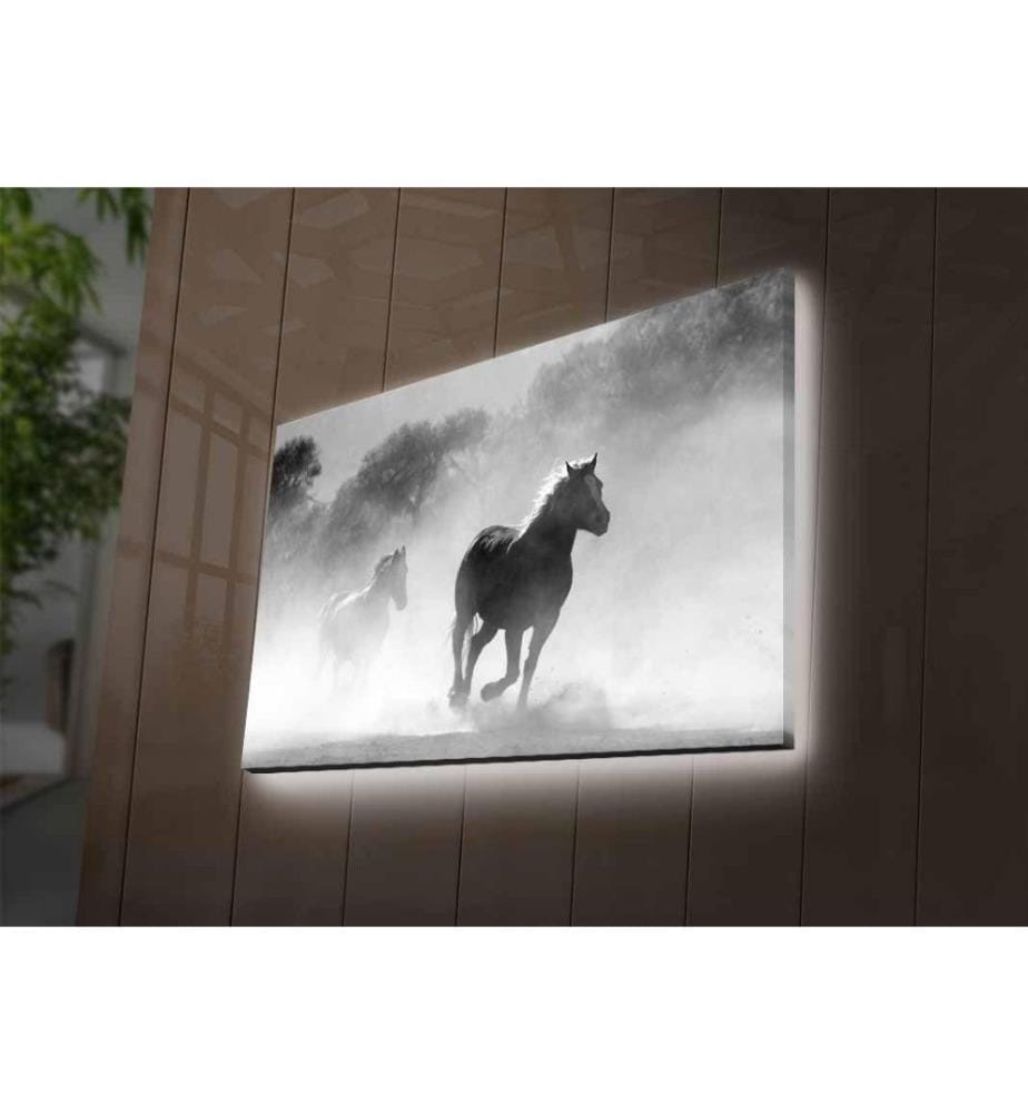 Dekorative Led beleuchtet Leinwand Gemälde, Multicolor, Wildleder Leinwand