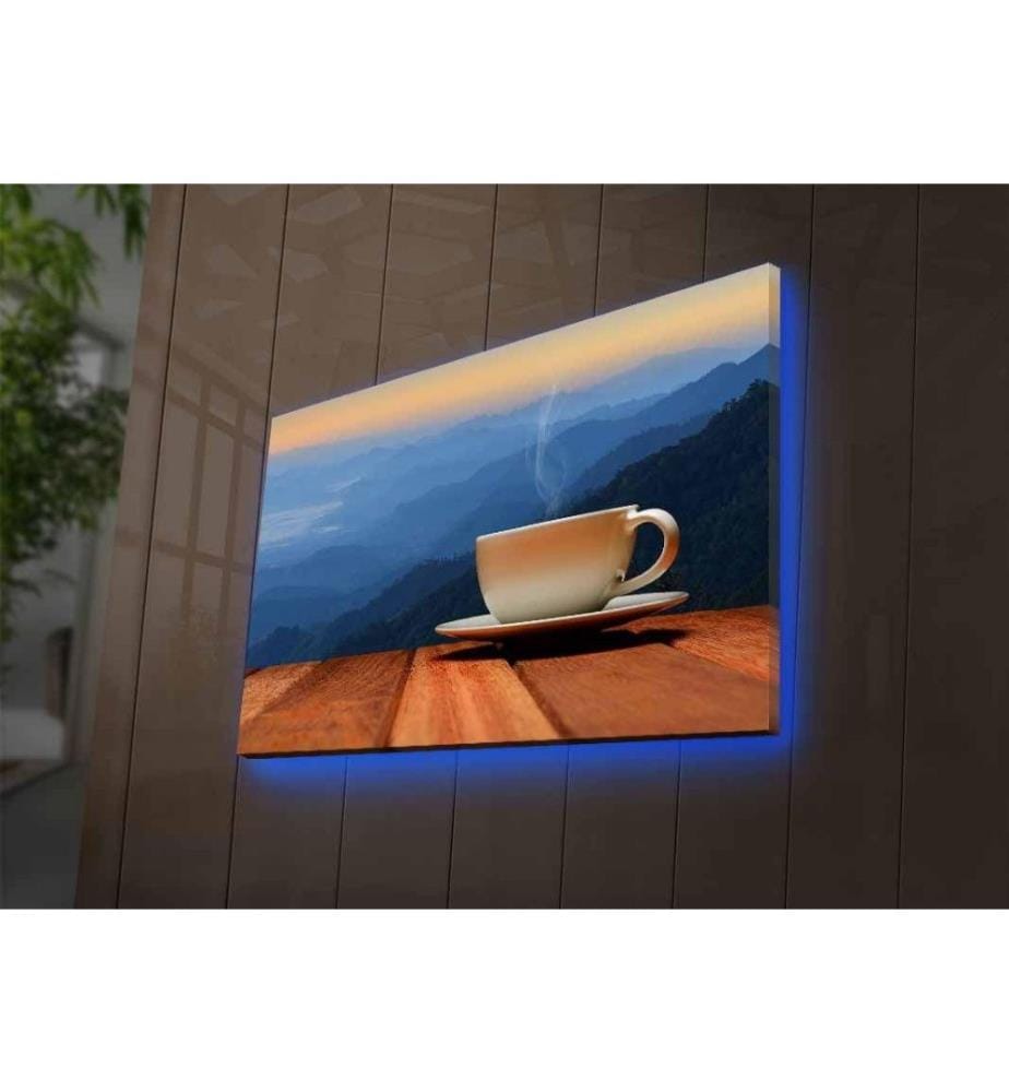 Dekorative Led beleuchtet Leinwand Gemälde, Multicolor, Wildleder Leinwand