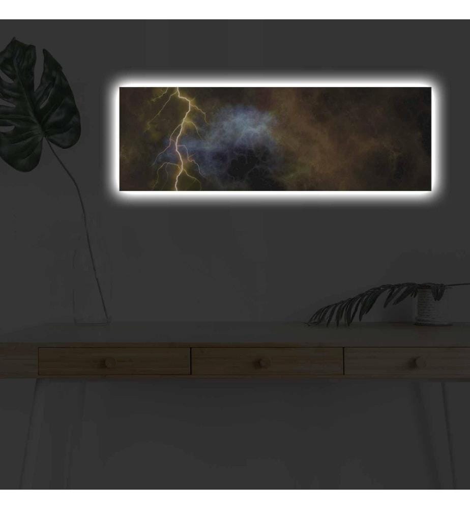 Dekorative Led beleuchtet Leinwand Gemälde, Multicolor, Wildleder Leinwand