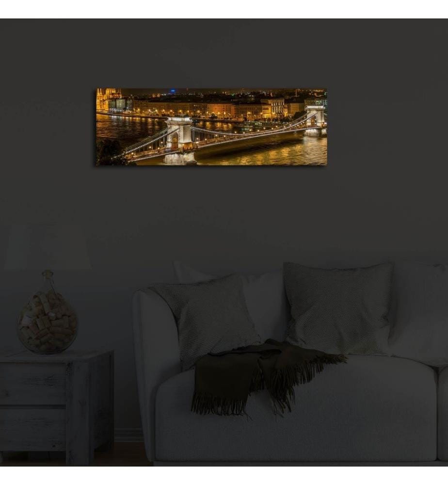 Dekorative Led beleuchtet Leinwand Gemälde, Multicolor, Wildleder Leinwand