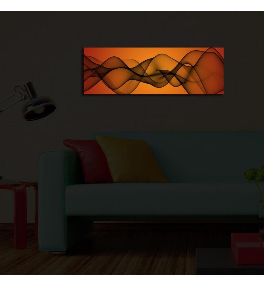 Dekorative Led beleuchtet Leinwand Gemälde, Multicolor, Wildleder Leinwand