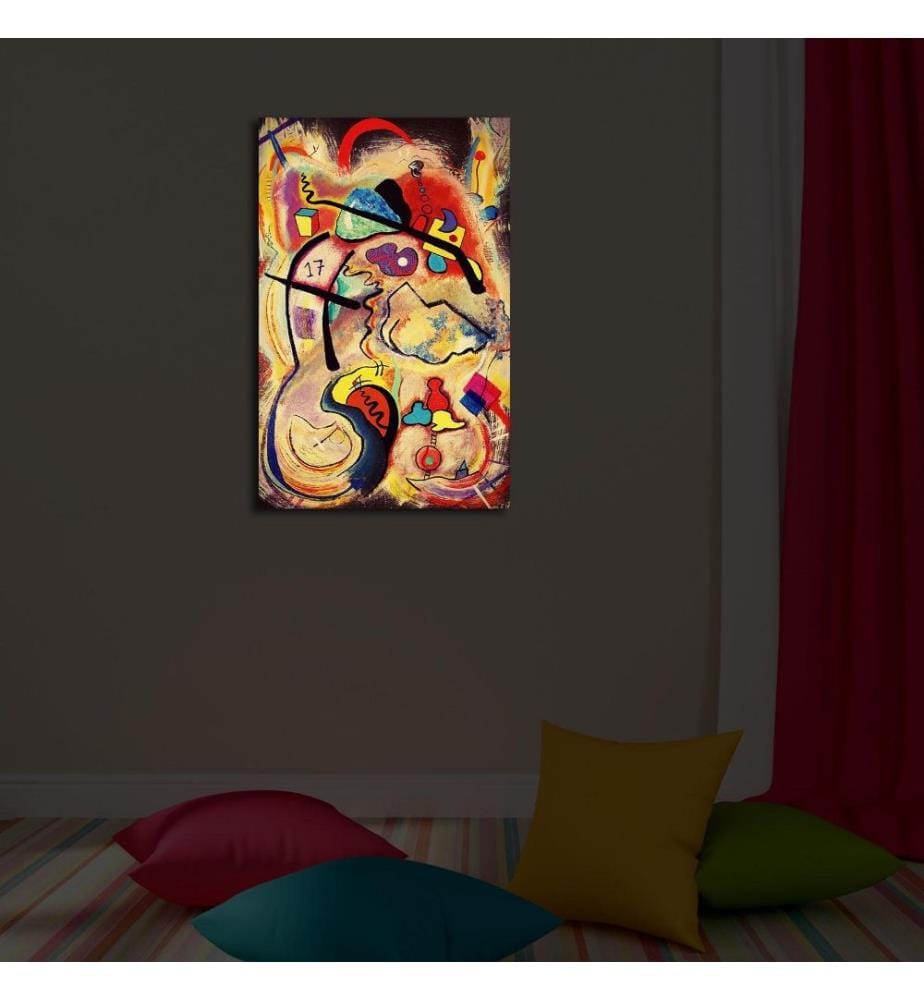 Dekorative Led beleuchtet Leinwand Gemälde, Multicolor, Wildleder Leinwand