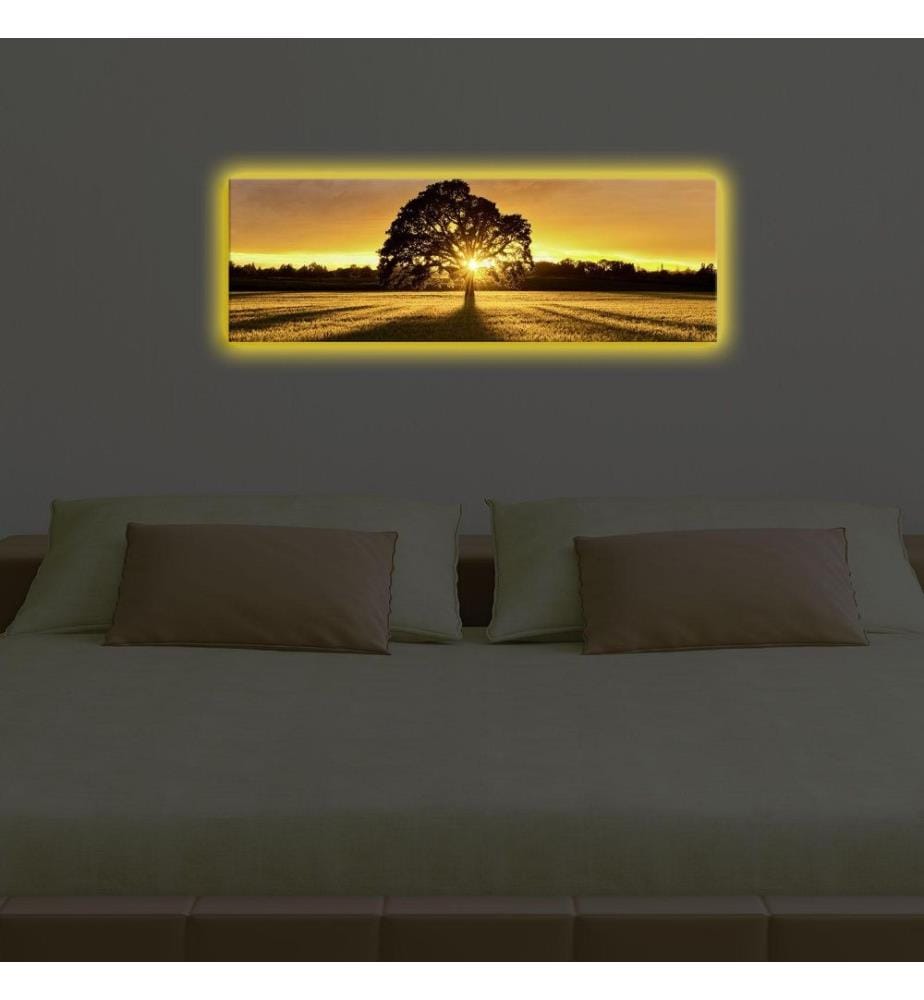 Dekorative Led beleuchtet Leinwand Gemälde, Multicolor, Wildleder Leinwand