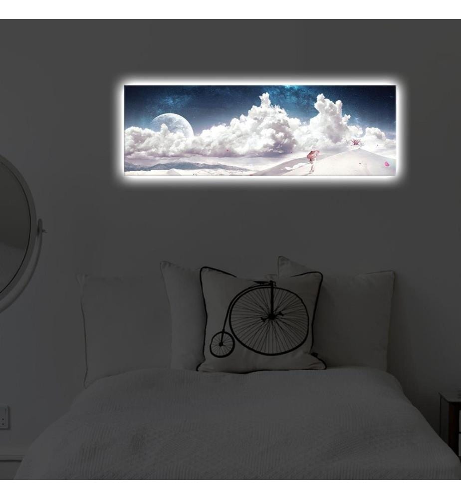 Dekorative Led beleuchtet Leinwand Gemälde, Multicolor, Wildleder Leinwand