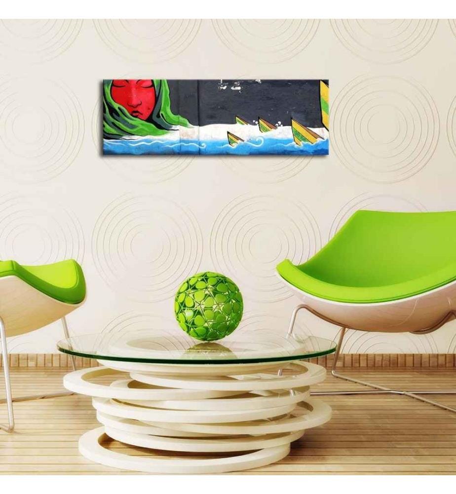 Dekorative Led beleuchtet Leinwand Gemälde, Multicolor, Wildleder Leinwand