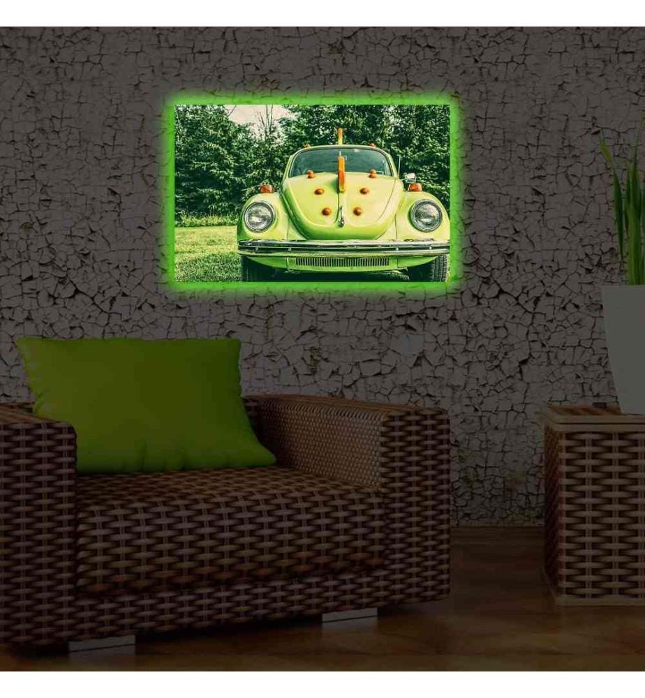 Dekorative Led beleuchtet Leinwand Gemälde, Multicolor, Wildleder Leinwand