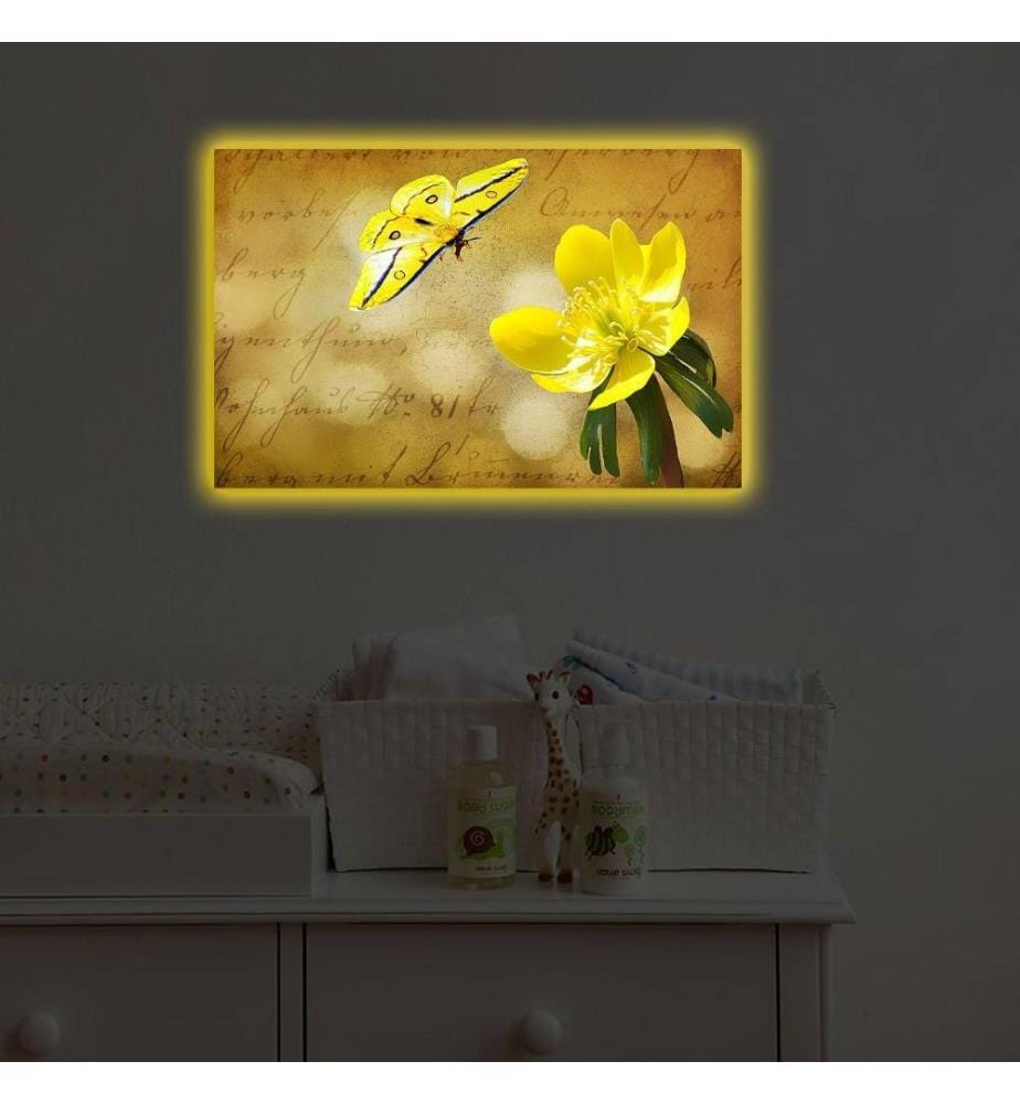 Dekorative Led beleuchtet Leinwand Gemälde, Multicolor, Wildleder Leinwand
