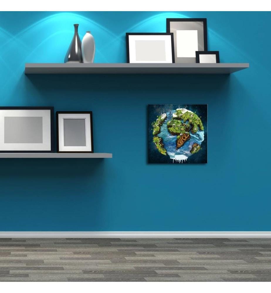 Dekorative Led beleuchtet Leinwand Gemälde, Multicolor, Wildleder Leinwand