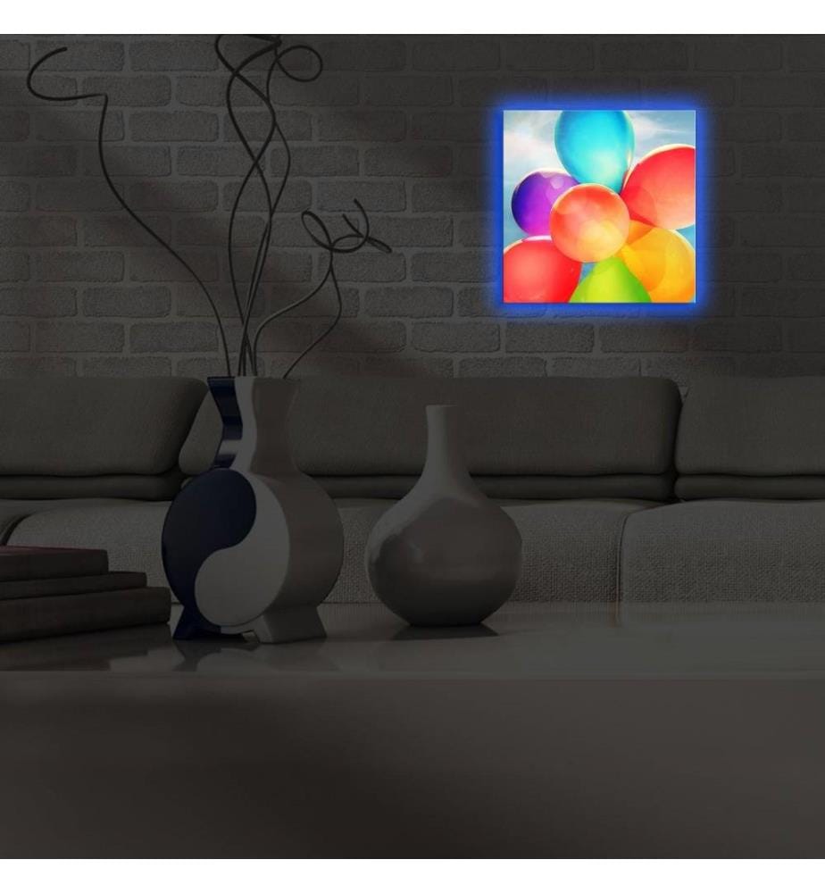 Dekorative Led beleuchtet Leinwand Gemälde, Multicolor, Wildleder Leinwand