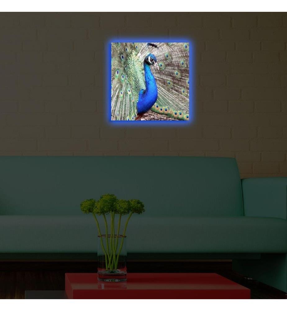 Dekorative Led beleuchtet Leinwand Gemälde, Multicolor, Wildleder Leinwand