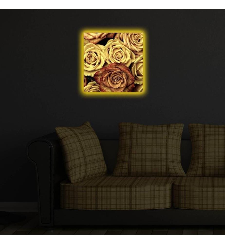 Dekorative Led beleuchtet Leinwand Gemälde, Multicolor, Wildleder Leinwand