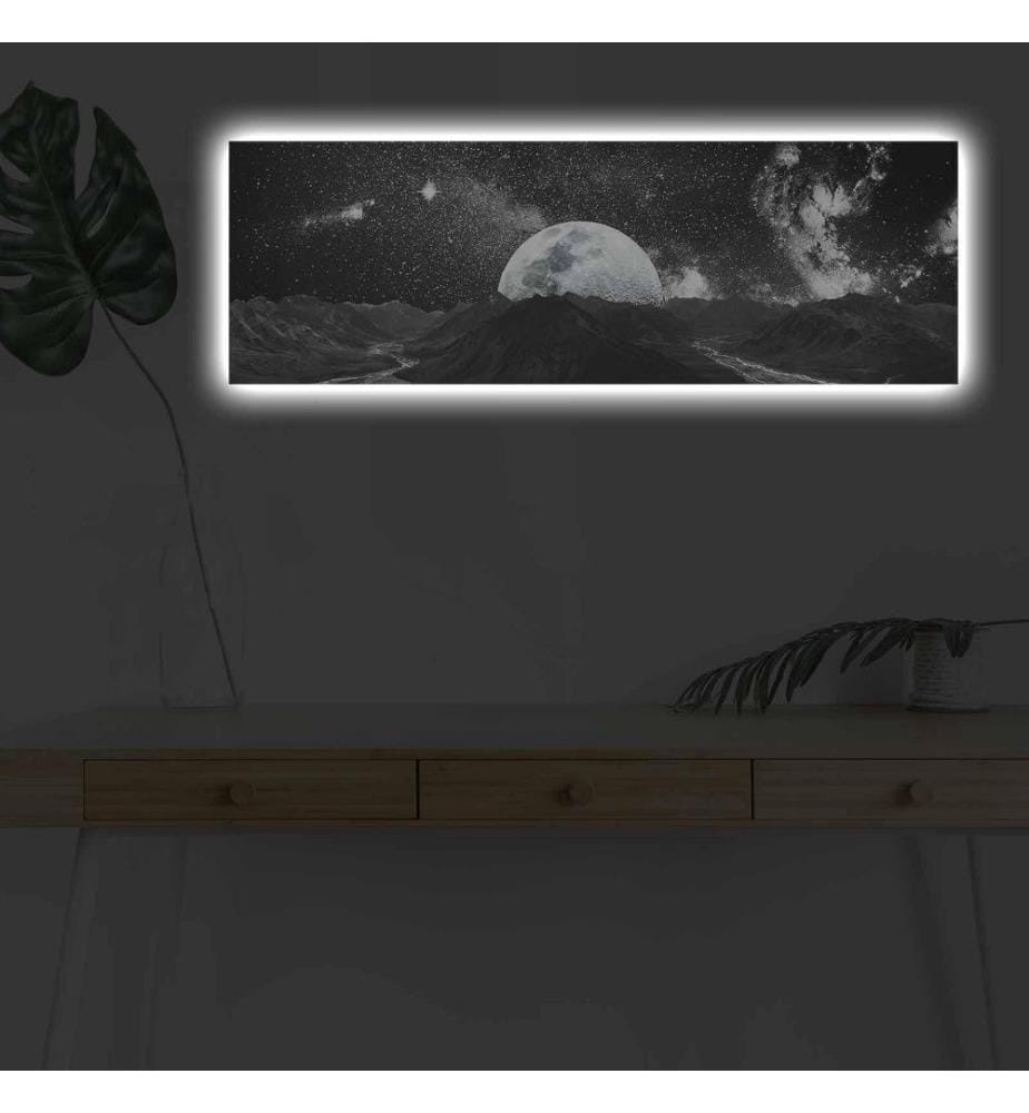 Dekorative Led beleuchtet Leinwand Gemälde, Multicolor, Wildleder Leinwand