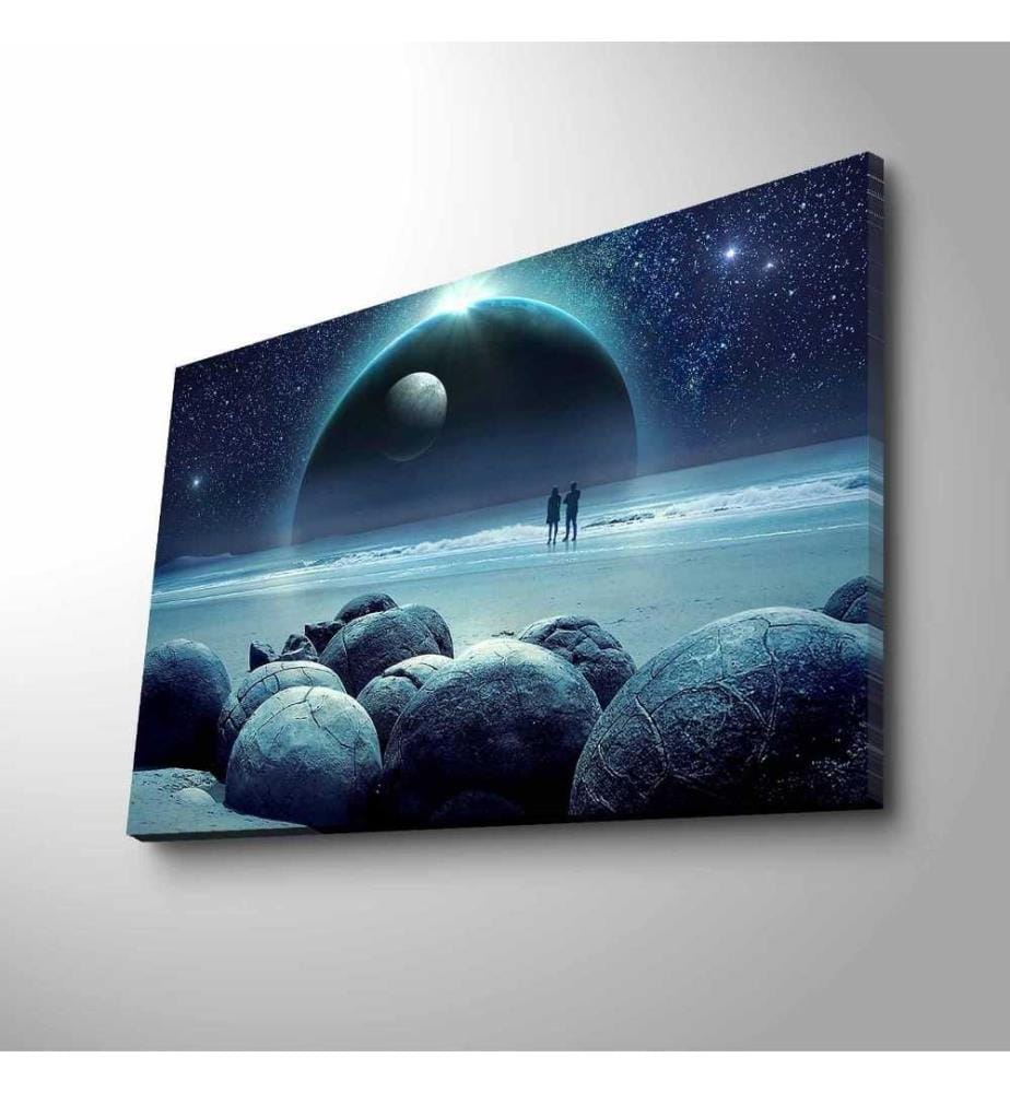 Dekorative Led beleuchtet Leinwand Gemälde, Multicolor, Wildleder Leinwand