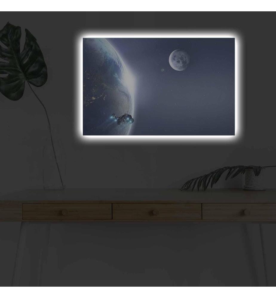 Dekorative Led beleuchtet Leinwand Gemälde, Multicolor, Wildleder Leinwand