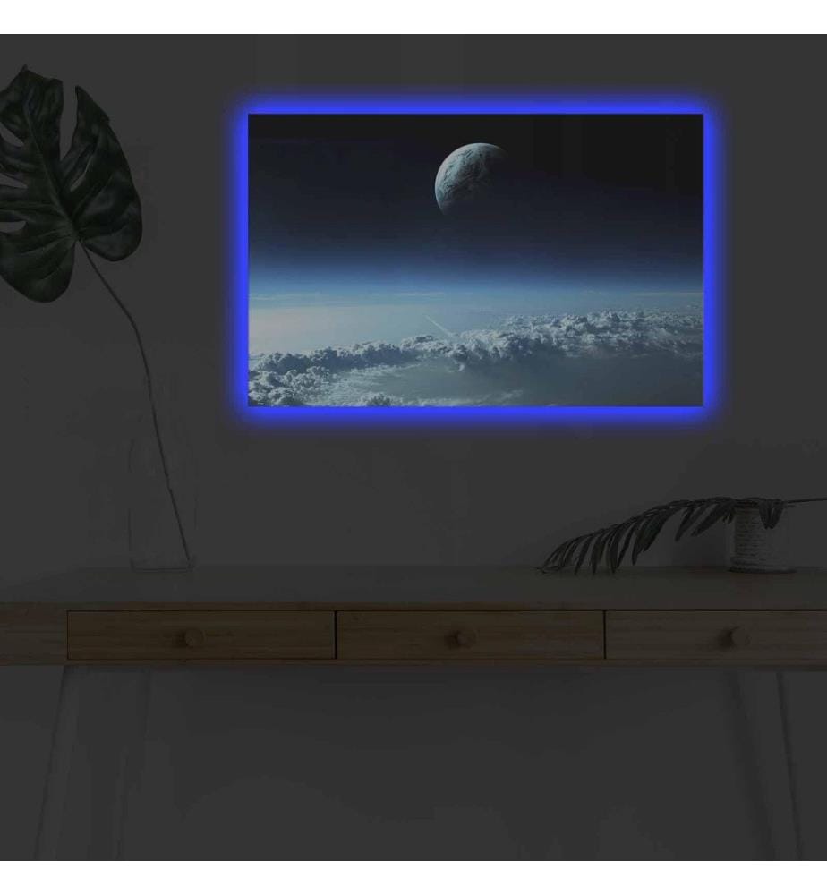 Dekorative Led beleuchtet Leinwand Gemälde, Multicolor, Wildleder Leinwand