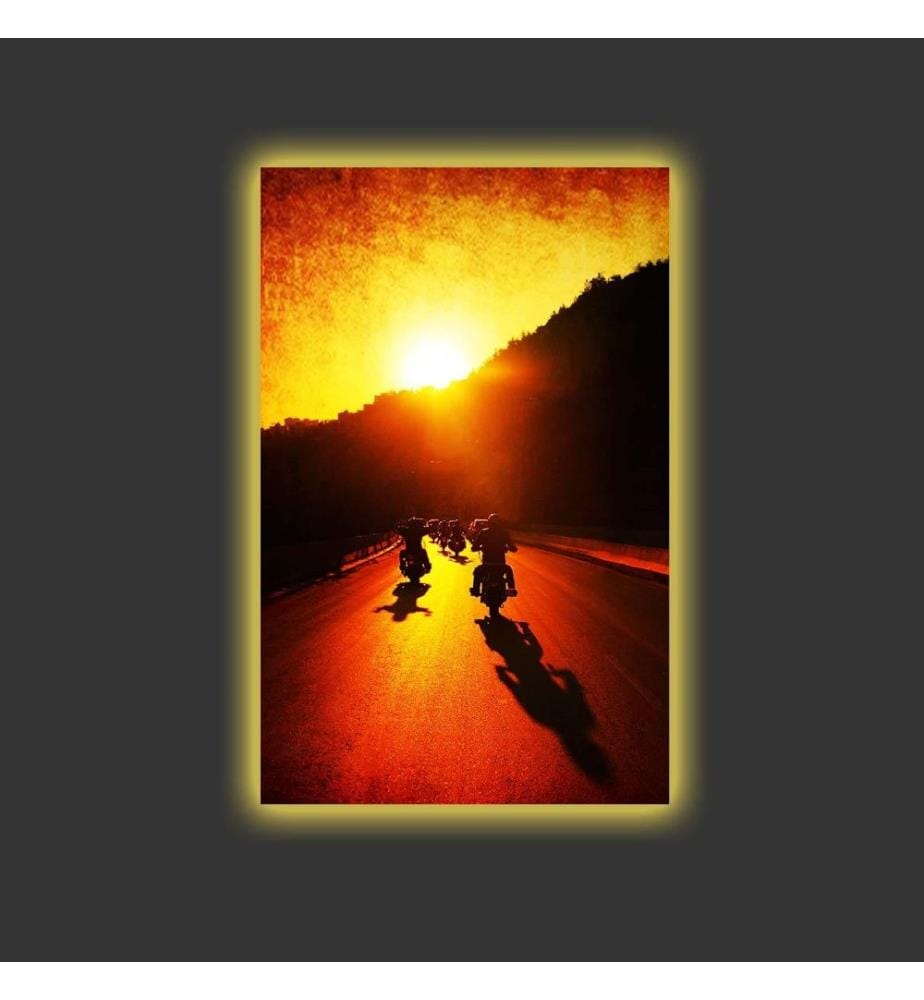 Dekorative Led beleuchtet Leinwand Gemälde, Multicolor, Wildleder Leinwand