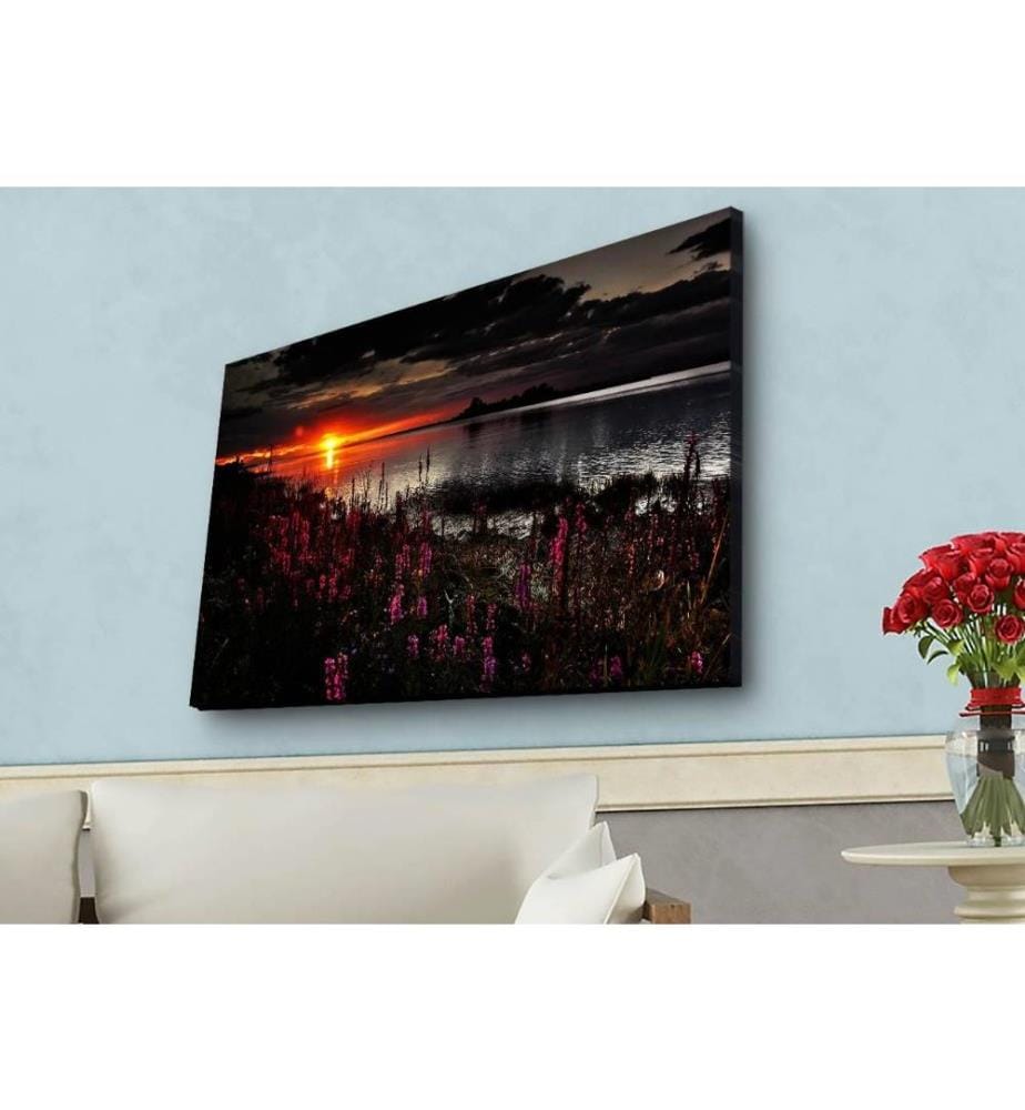 Dekorative Led beleuchtet Leinwand Gemälde, Multicolor, Wildleder Leinwand