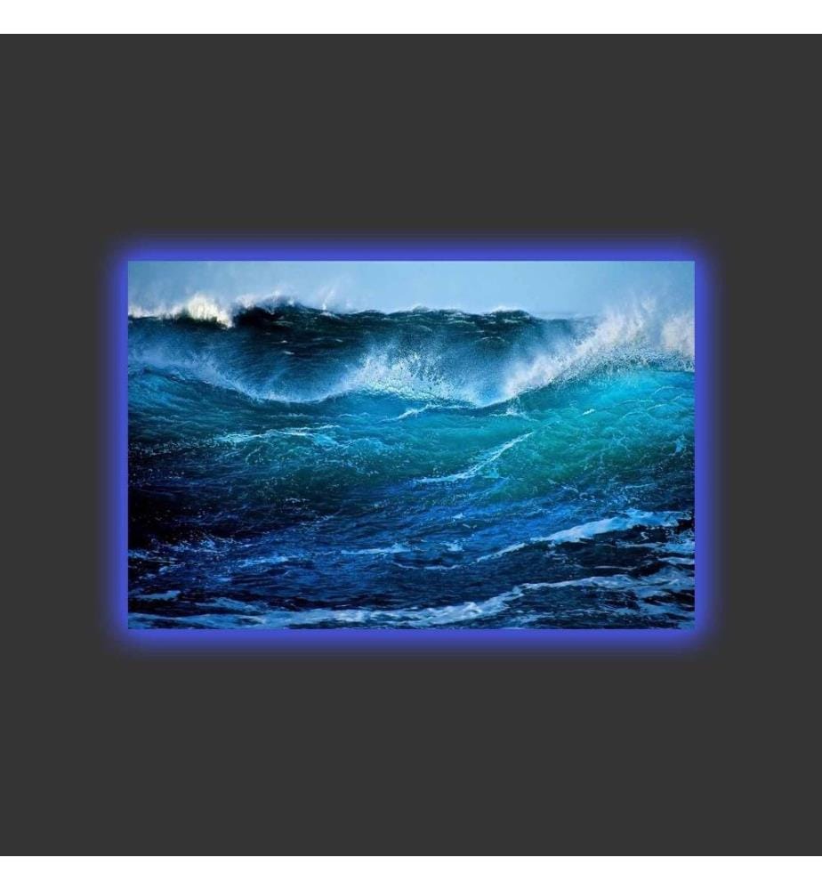 Dekorative Led beleuchtet Leinwand Gemälde, Multicolor, Wildleder Leinwand