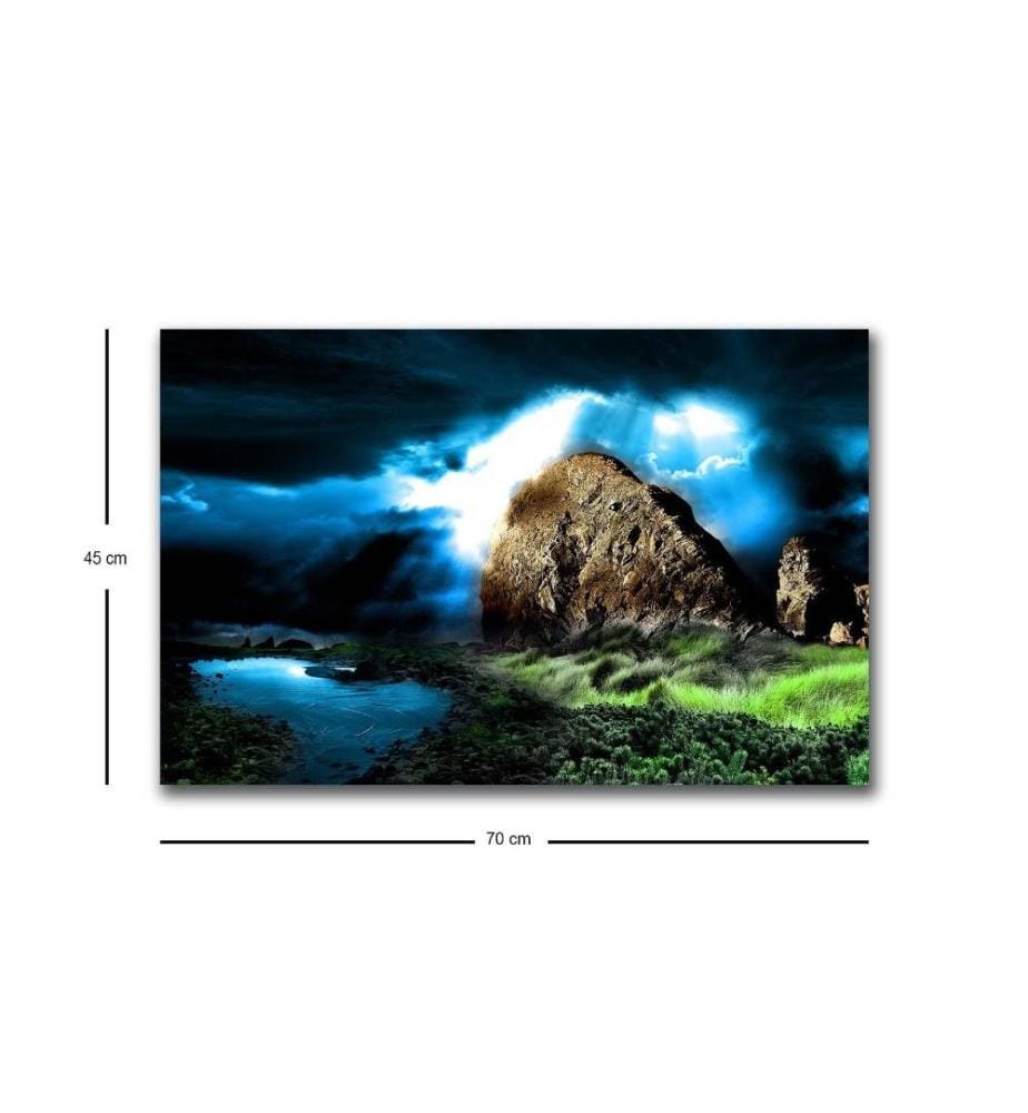 Dekorative Led beleuchtet Leinwand Gemälde, Multicolor, Wildleder Leinwand