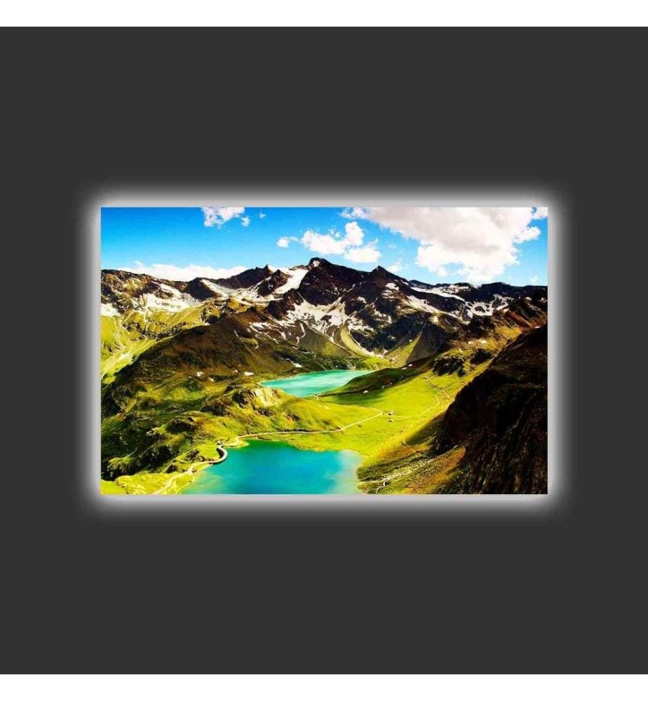 Dekorative Led beleuchtet Leinwand Gemälde, Multicolor, Wildleder Leinwand
